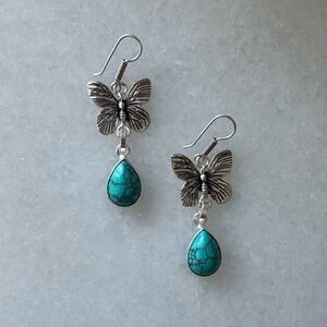 NWOT Sundance Desert Daydream Earrings, Turquoise, Sterling Silver